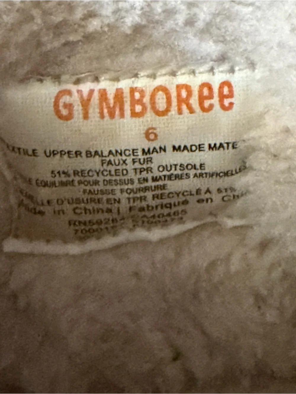 Gymboree warm faux